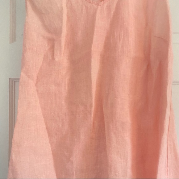 Tommy Bahama Peachy pink 100% linen Sleeveless Top - Picture 2 of 5